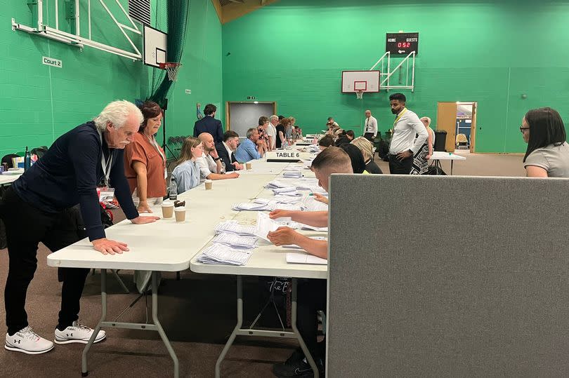 Counting begins at the Scunthorpe constituency general election count