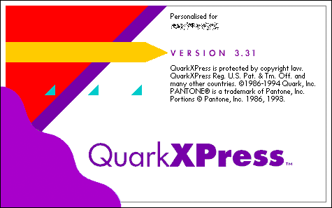 Quark Xpress v3