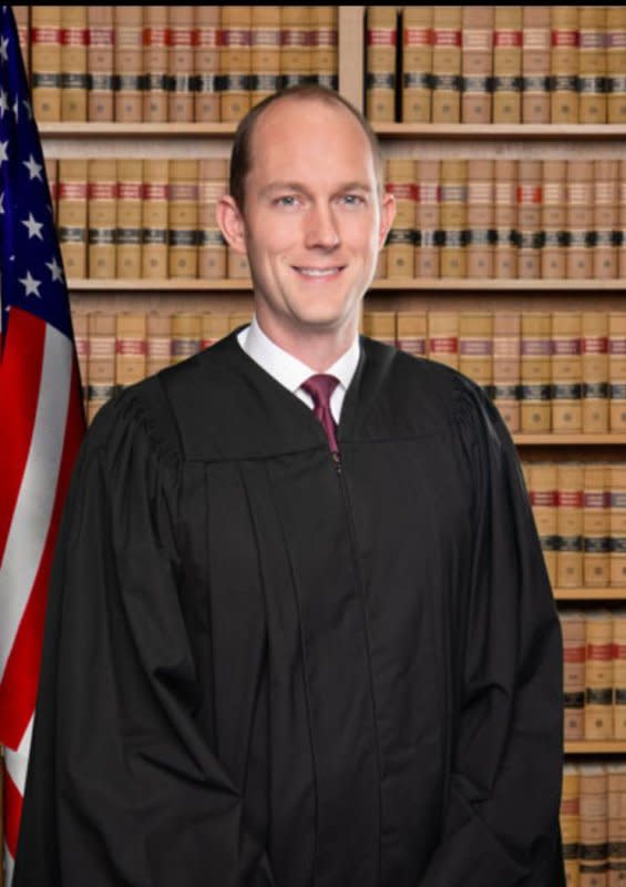 Superior Court Judge Scott McAfee dismissed six of the 41 charges in the Georgia Election subversion case against former President Donald Trump and co-defendants on Wednesday. Photo courtesy of the Superior Court of Fulton County