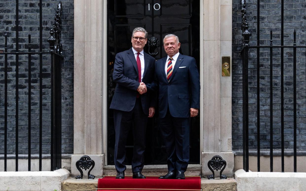 Sir Keir Starmer and King Abdullah II of Jordan