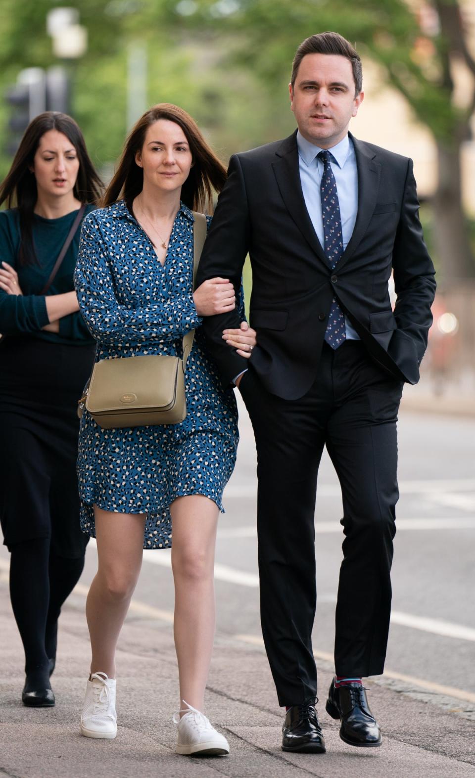 Chris and Rachael Thorold, parents of baby Louis, arrive at an earlier hearing at Cambridge Crown Court (Joe Giddens/ PA) (PA Wire)