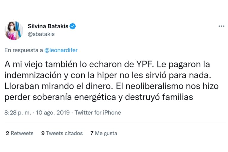 Silvina Batakis habló sobre cómo vivió la hiperinflación