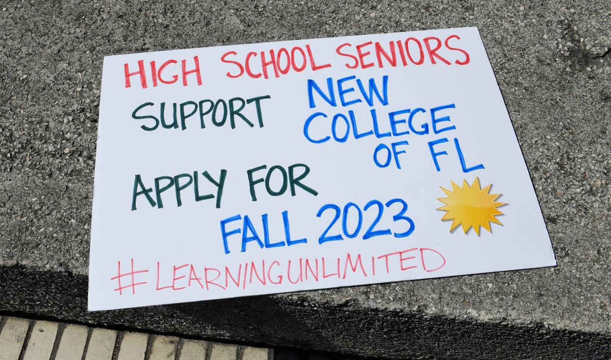 Hundreds of New College students have protested on the Sarasota campus since the governor appointed conservatives to the board who vow to make significant changes.