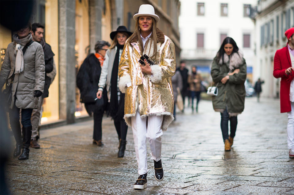 <p>A stark neutral palette is the perfect canvas to let a gold lamé coat shine.</p> <h4>Adam Katz Sinding</h4> <ul> <strong>Related Articles</strong> <li><a rel="nofollow noopener" href="http://thezoereport.com/the-one-piece-of-jewelry-every-stylish-girl-should-own/?utm_source=yahoo&utm_medium=syndication" target="_blank" data-ylk="slk:The One Piece Of Jewelry Every Stylish Girl Should Own;elm:context_link;itc:0;sec:content-canvas" class="link ">The One Piece Of Jewelry Every Stylish Girl Should Own</a></li><li><a rel="nofollow noopener" href="http://thezoereport.com/fashion/trends/j-crew-net-a-porter-collection/?utm_source=yahoo&utm_medium=syndication" target="_blank" data-ylk="slk:J.Crew And Net-A-Porter Introduce Fall's It Print;elm:context_link;itc:0;sec:content-canvas" class="link ">J.Crew And Net-A-Porter Introduce Fall's It Print</a></li><li><a rel="nofollow noopener" href="http://thezoereport.com/fashion/trends/watch-coach-nyfw-live-runway-show/?utm_source=yahoo&utm_medium=syndication" target="_blank" data-ylk="slk:Watch Coach's Spring 2017 Show Live From NYFW;elm:context_link;itc:0;sec:content-canvas" class="link ">Watch Coach's Spring 2017 Show Live From NYFW</a></li></ul>