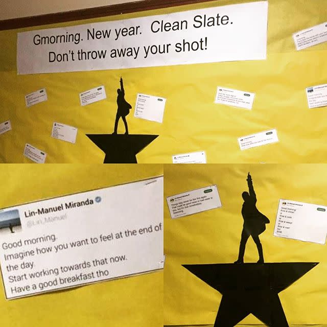 13) 'Hamilton' Bulletin Board