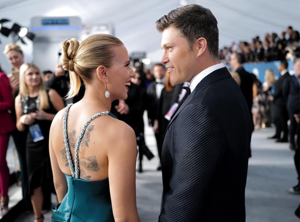 Scarlett Johansson & Colin Jost