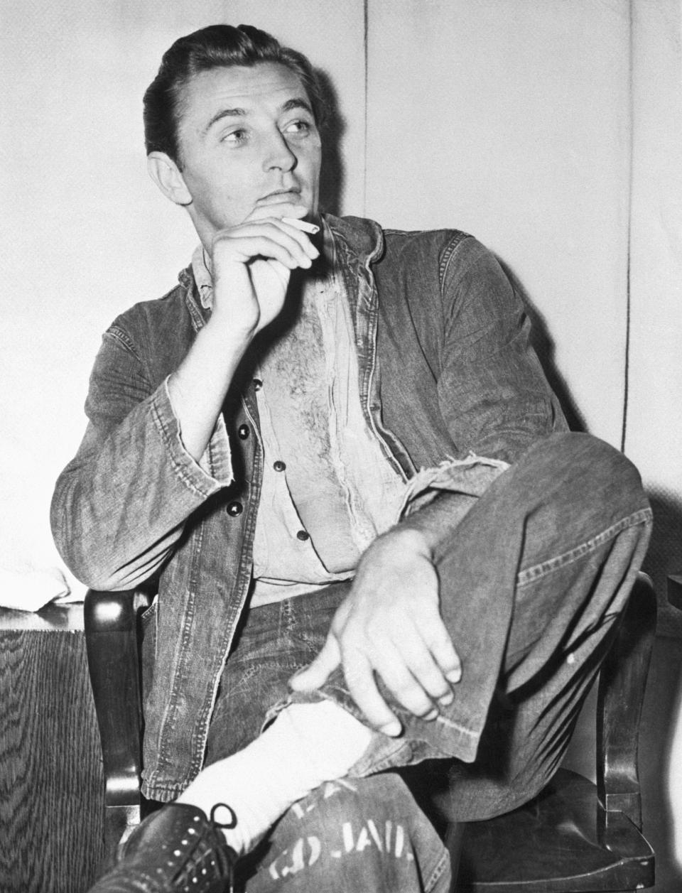 (Original Caption) 1948: Actor Robert Mitchum after his arrest.