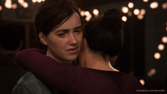 A kiss at a dance in The Last of Us Part II