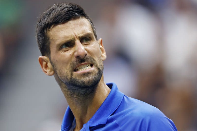 Novak Djokovic of Serbia will attempt to defend his men's singles title at the 2024 Australian Open. File Photo by John Angelillo/UPI