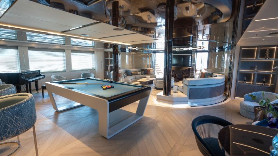 Upper-deck skylounge - Credit: Courtesy Bilgin Yachts