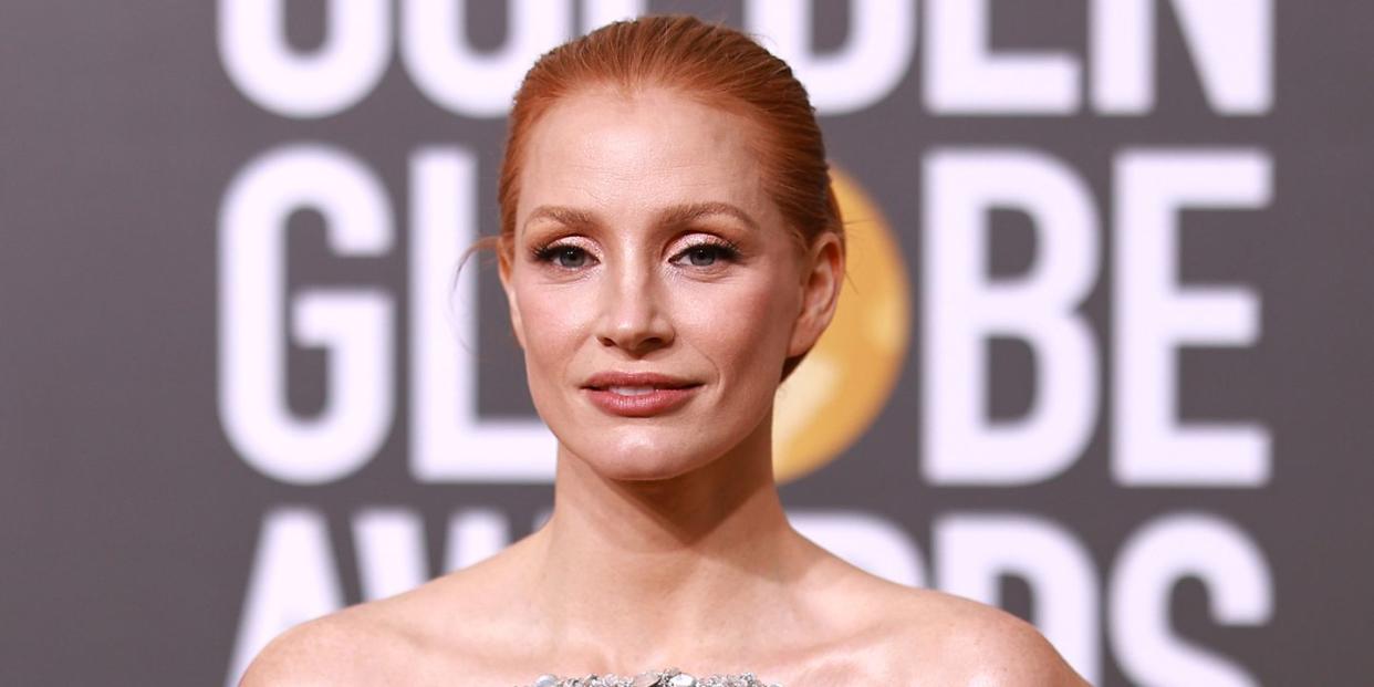 jessica chastain attends the 80th annual golden globe awards