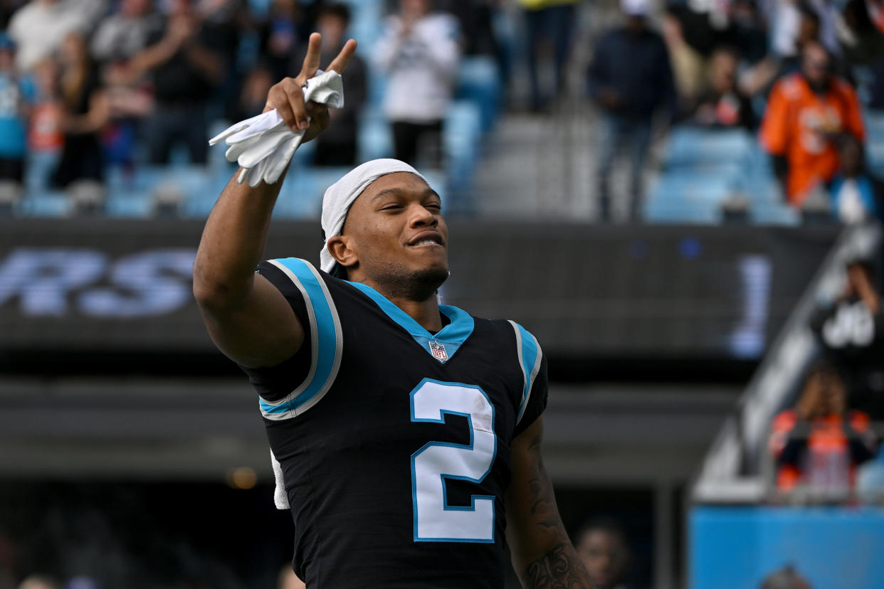 DJ Moore #2 of the Carolina Panthers has fantasy value