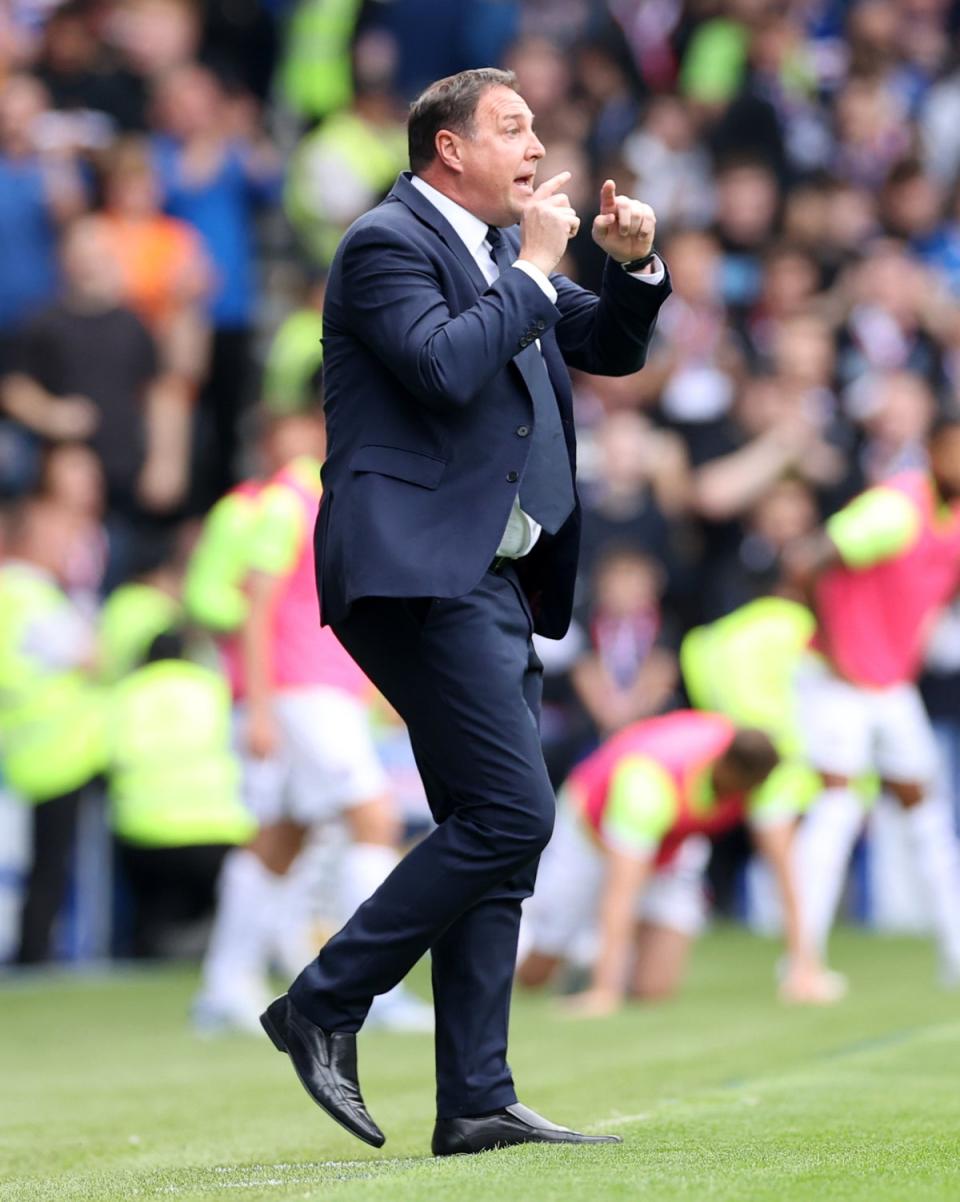 Ross County manager Malky Mackay was unhappy with Ibrox referee (Steve Welsh/PA) (PA Wire)