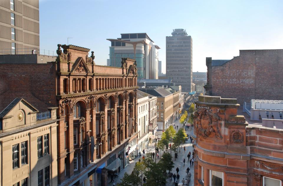 Scotland's second-biggest city, Glasgow, is making its city center – including the shopping thoroughfare of Sauchiehall Street – friendlier to pedestrians and bicyclists with wider sidewalks, bike lanes and seating. But to help cut back on traffic, parking and bus routes are being reduced on some streets.