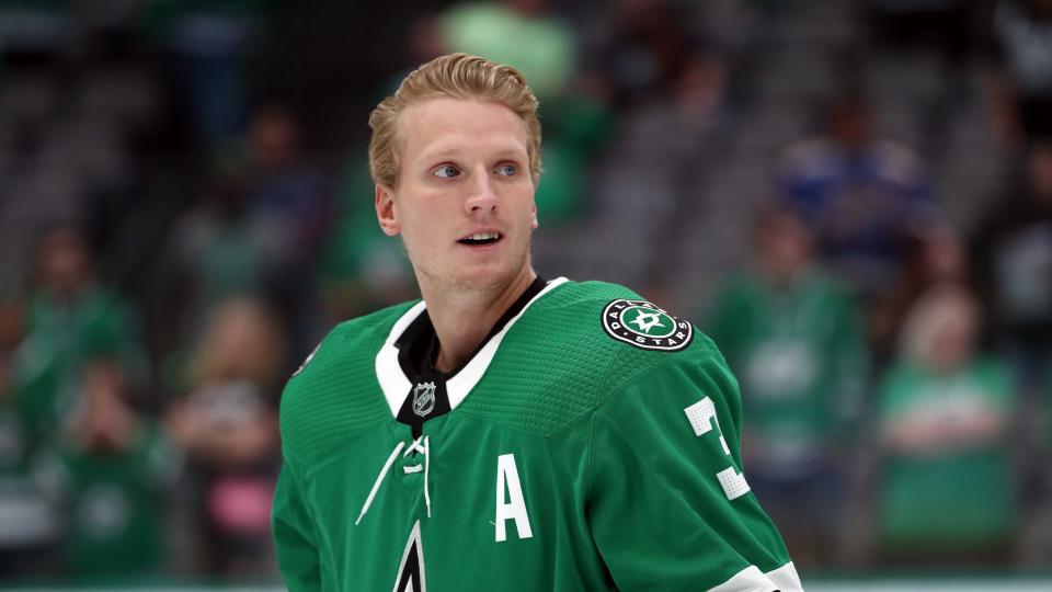 The Stars defenceman will miss at least a couple of weeks after sustaining an injury in Tuesday night's game. (Photo by Ronald Martinez/Getty Images)