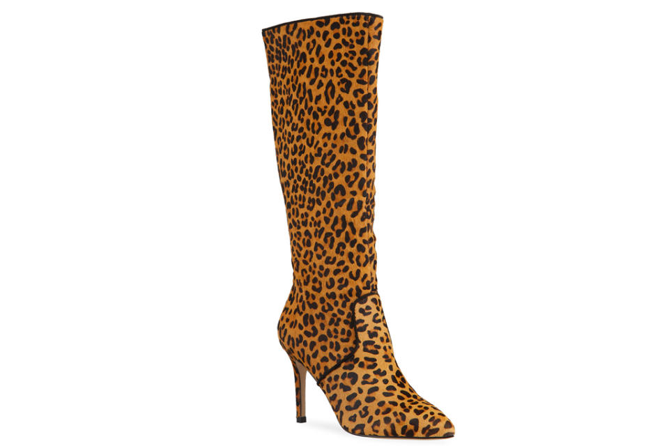 leopard print, boots, allegra james
