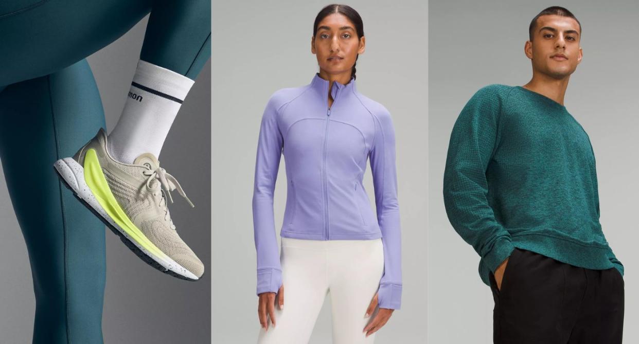 Shop for fall leggings, sweaters and more in Lululemon's We Made Too Much section. (Photos via Lululemon)