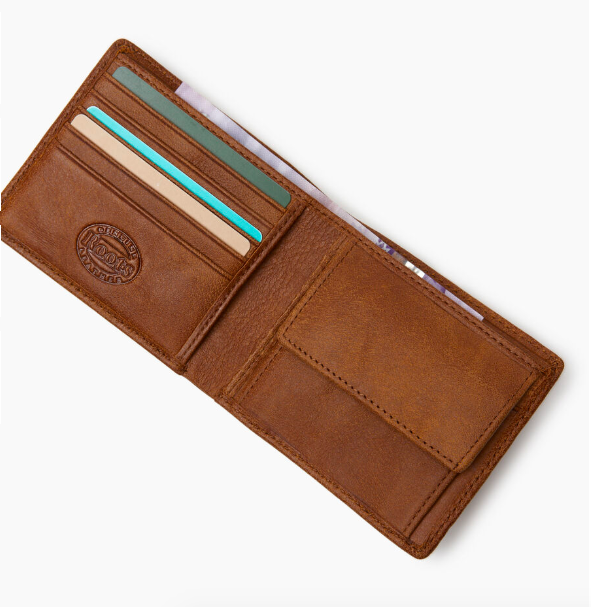 Mens Slimfold Wallet With Coin Pocket Tribe. Image via Roots.