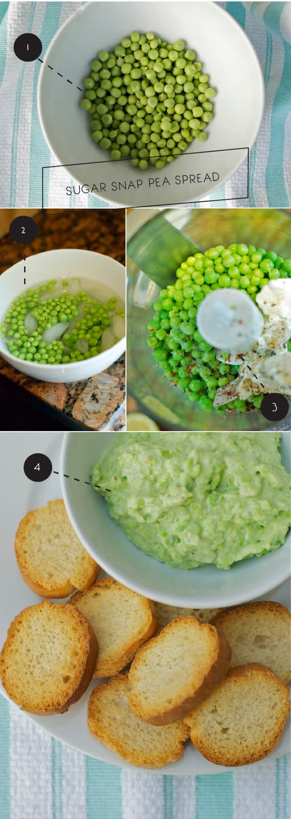 <strong>Get the <a href="http://couldawouldapica.blogspot.com/2013/05/i-see-you-pea.html" target="_blank">Sugar Snap Pea Spread recipe</a> from Could Woulda Pica</strong>