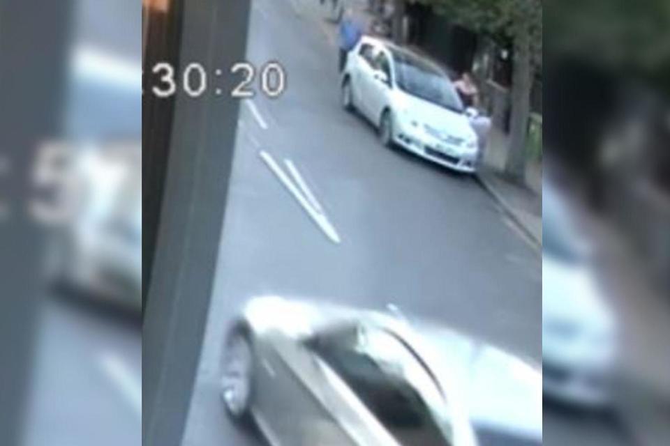 Shocking footage shows pensioner shoved into brick wall and left unconscious in 'brutal' road rage attack