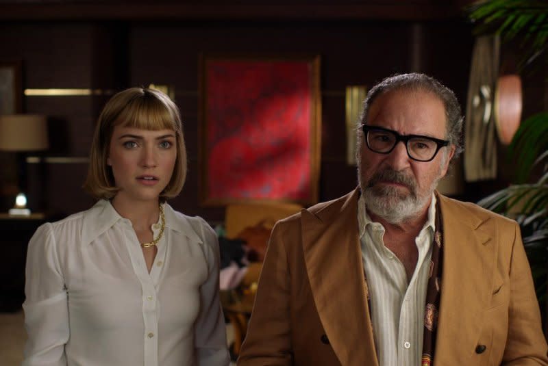Violett Beane and Mandy Patinkin star in "Death and Other Details." Photo courtesy of Hulu