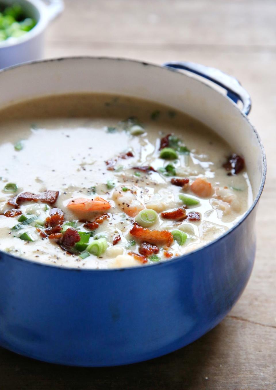 Shrimp 'n Bacon Chowder