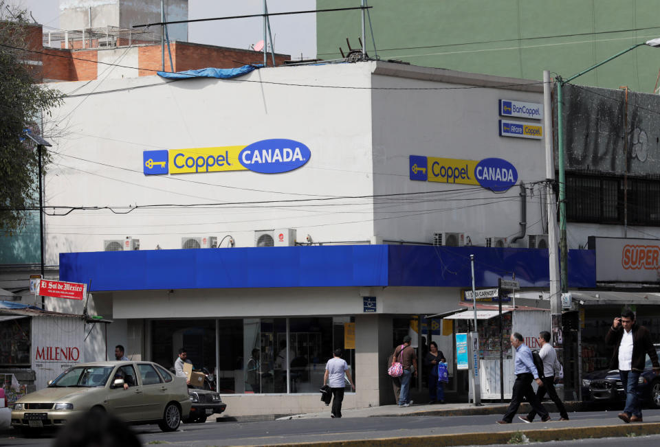 Logotipo del Grupo Coppel en una de sus tiendas en Ciudad de México. Foto: REUTERS/Henry Romero