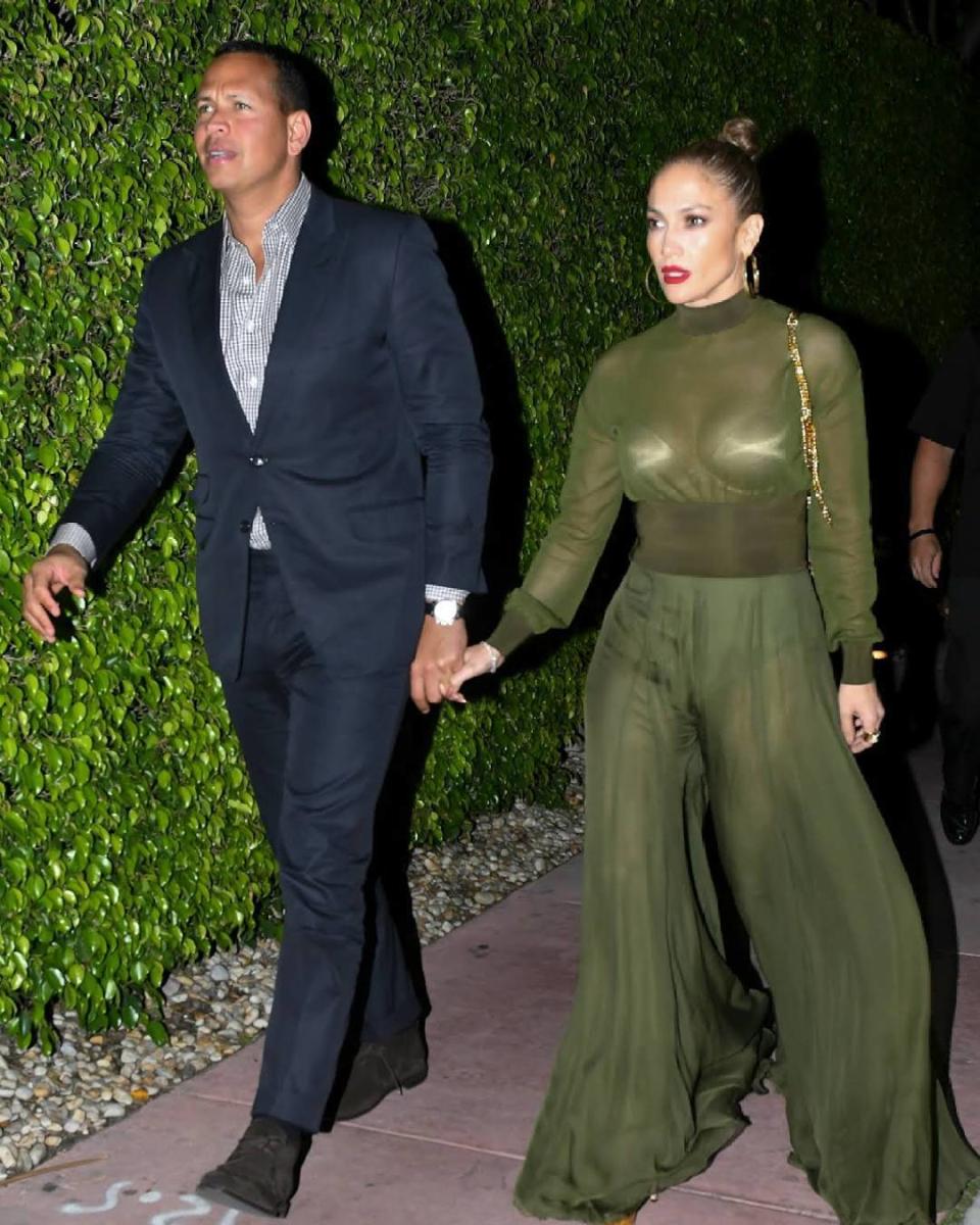 Alex Rodriguez y Jennifer Lopez