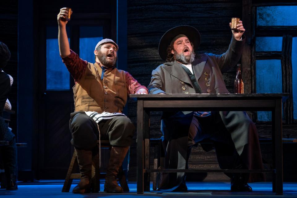 Jonathan Hashmonay, left, plays Tevye and Andrew Hendrick plays Lazar Wolf in the North American tour of "Fiddler on the Roof." The show's opening night, April 10, coincides with the 35th anniversary of the King Center for the Performing Arts in Melbourne.