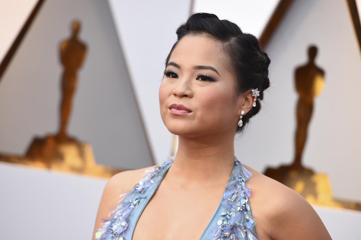 FILE – In this Sunday, March 4, 2018 file photo,Kelly Marie Tran arrives at the Oscars, at the Dolby Theatre in Los Angeles. (Photo by Jordan Strauss/Invision/AP, File)