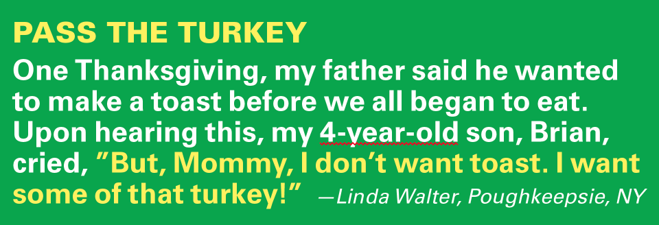 Thanksgiving jokes: Funny things kids say