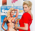 The buxom blonde rose to fame last year when she appeared on the cover of this year's Sports Illustrated's Swimsuit Issue.