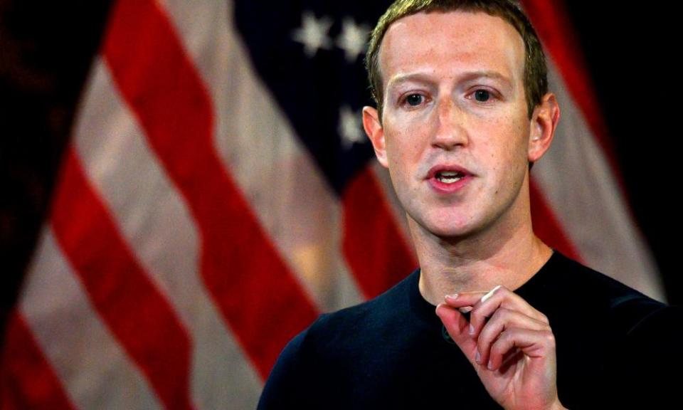 Mark Zuckerberg speaks at Georgetown University.