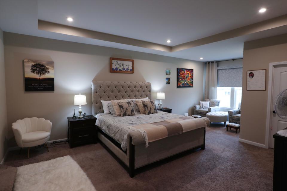 Main bedroom inside the home of Joseph Misagal and his wife Ruth Misagal in LaGrange, Ky. on Aug. 14, 2023.