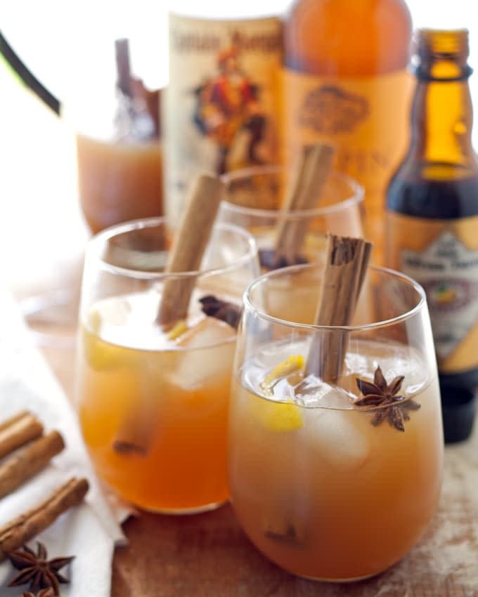 Autumn Spiced Rum Cider