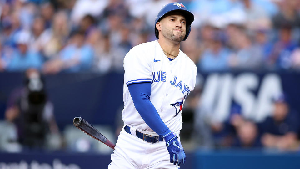 The Blue Jays need more production from George Springer moving forward. (Photo by Vaughn Ridley/Getty Images)