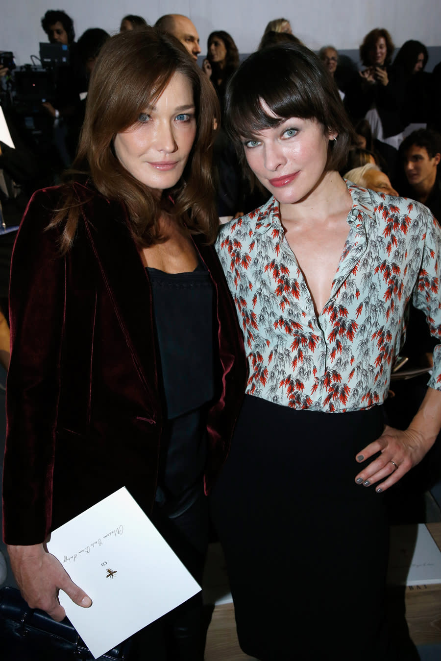 Carla Bruni and Milla Jovovich