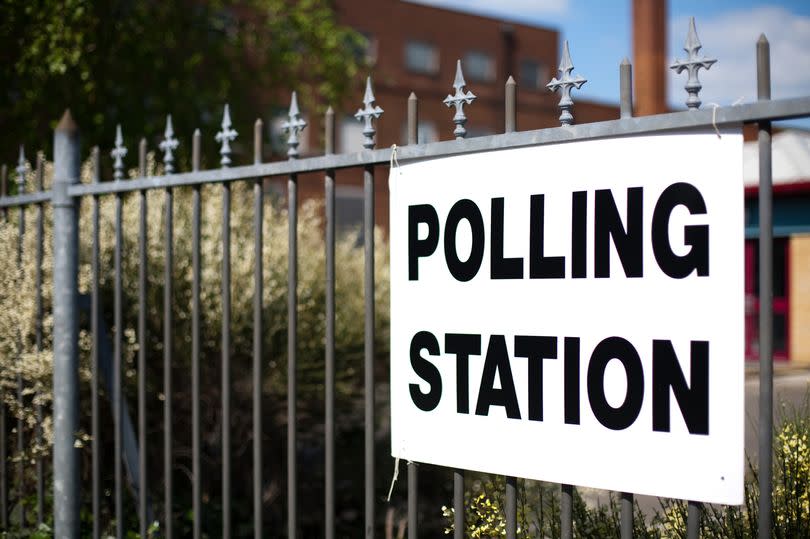 polling station sign