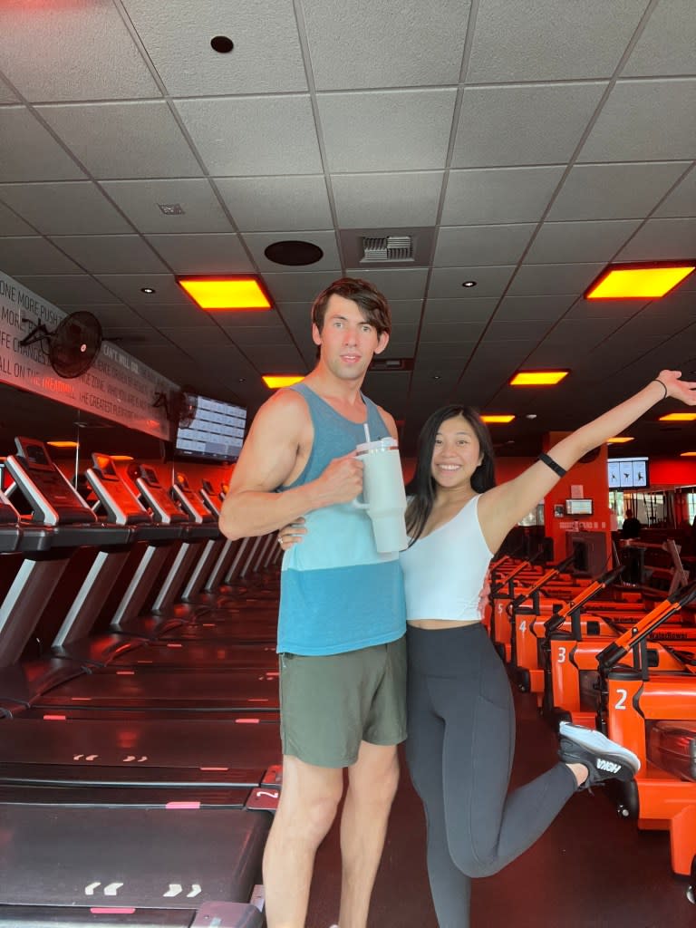 The couple was paying $208 per month apiece for their gym memberships, which they’ve since canceled. @investwithnat / SWNS