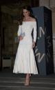 <p>Looking like she'd walked straight out of a fairytale, the Duchess opted for an off-the-shoulder cream look by Brazilian designer Barbara Casasola for hosting duties at a museum event. <i>[Photo: PA]</i> </p>