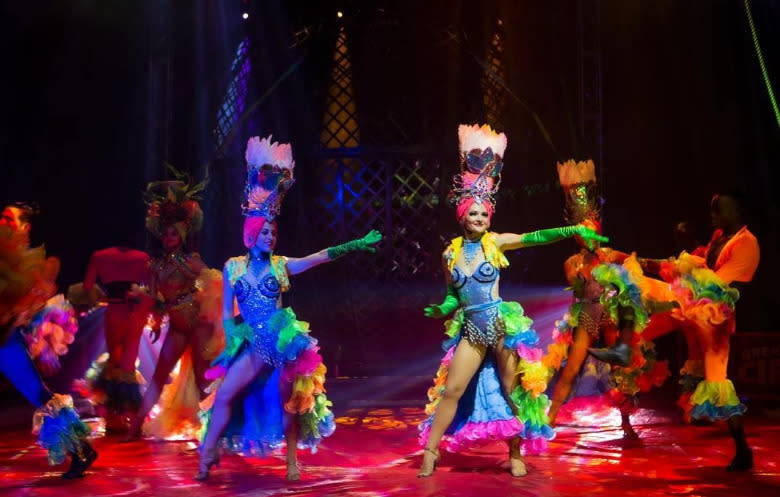 Great British Circus - Performers in colourful costumes