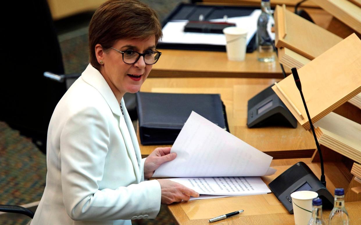 The First Minister has made the claim about five times lower prevalence multiple times over the past week - Fraser Bremner/PA