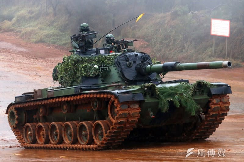 20211221-陸軍裝甲兵訓練指揮部21日在坑子口訓場，呈現戰車排專精訓練實況。圖為CM11戰車。（蘇仲泓攝）