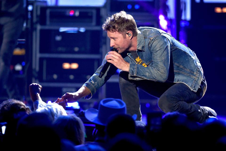 Dierks Bentley, at a 2017 concert in Texas, is touring this summer to promote his 10th studio album, "Gravel & Gold."