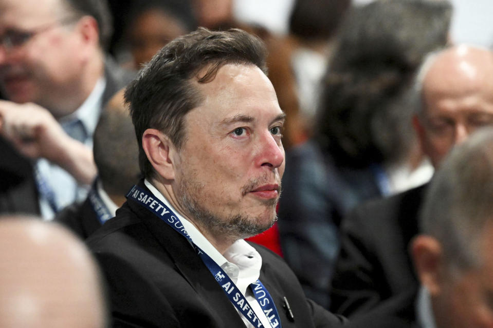 Elon Musk. (Leon Neal / Press Association via AP)