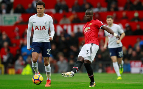 Manchester United's Eric Bailly in action with Tottenham's Dele Alli - Credit:  Action Images via Reuters