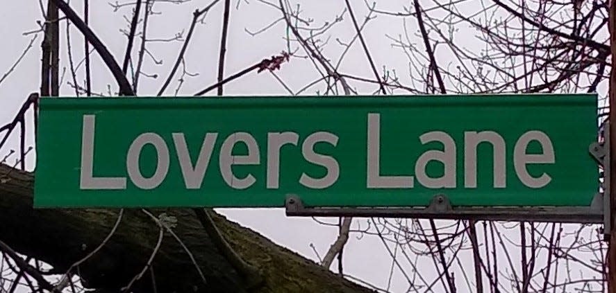 Lovers Lane in Akron can be the backdrop for couple’s selfies.