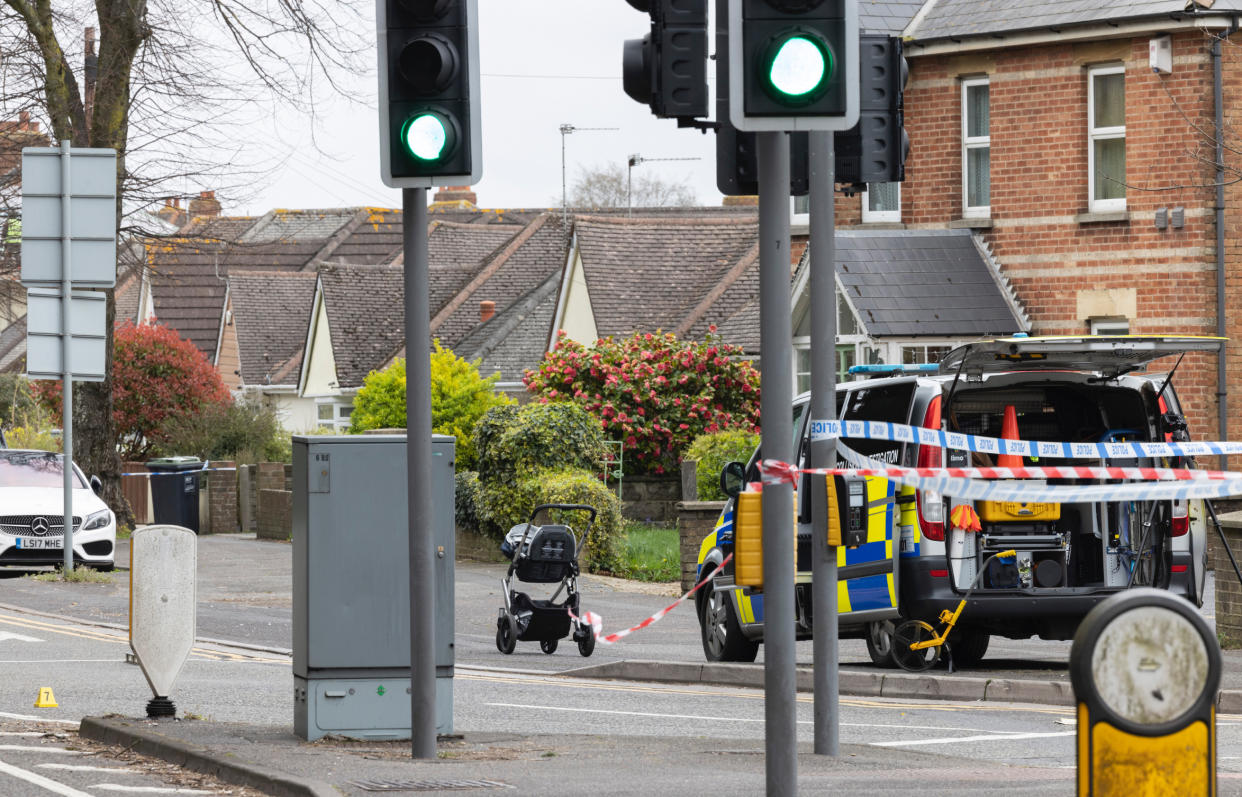 The woman was hit a split second after she pushed a pram out of the way of a car in Bournemouth. (Reach)