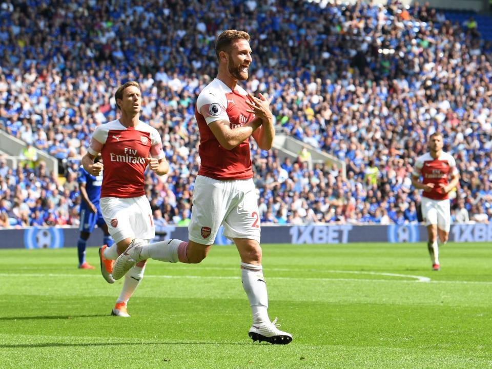 Shkodran Mustafi goal celebration during Cardiff vs Arsenal risks FA punishment due to pro-Kosovo meaning