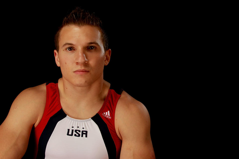 DALLAS, TX - MAY 14: Gymnast, Jonathan Horton, poses for a portrait during the 2012 Team USA Media Summit on May 14, 2012 in Dallas, Texas. (Photo by Ronald Martinez/Getty Images)